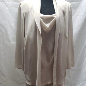 Formal Tan Womens Dress with Matching Jacket Size